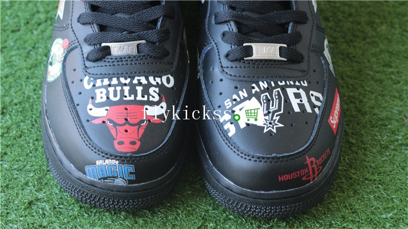 Supreme x NBA Nike Air Force 1 Mid Black